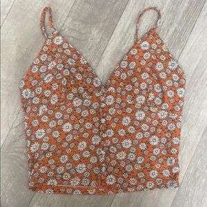 Forever 21 floral crop top